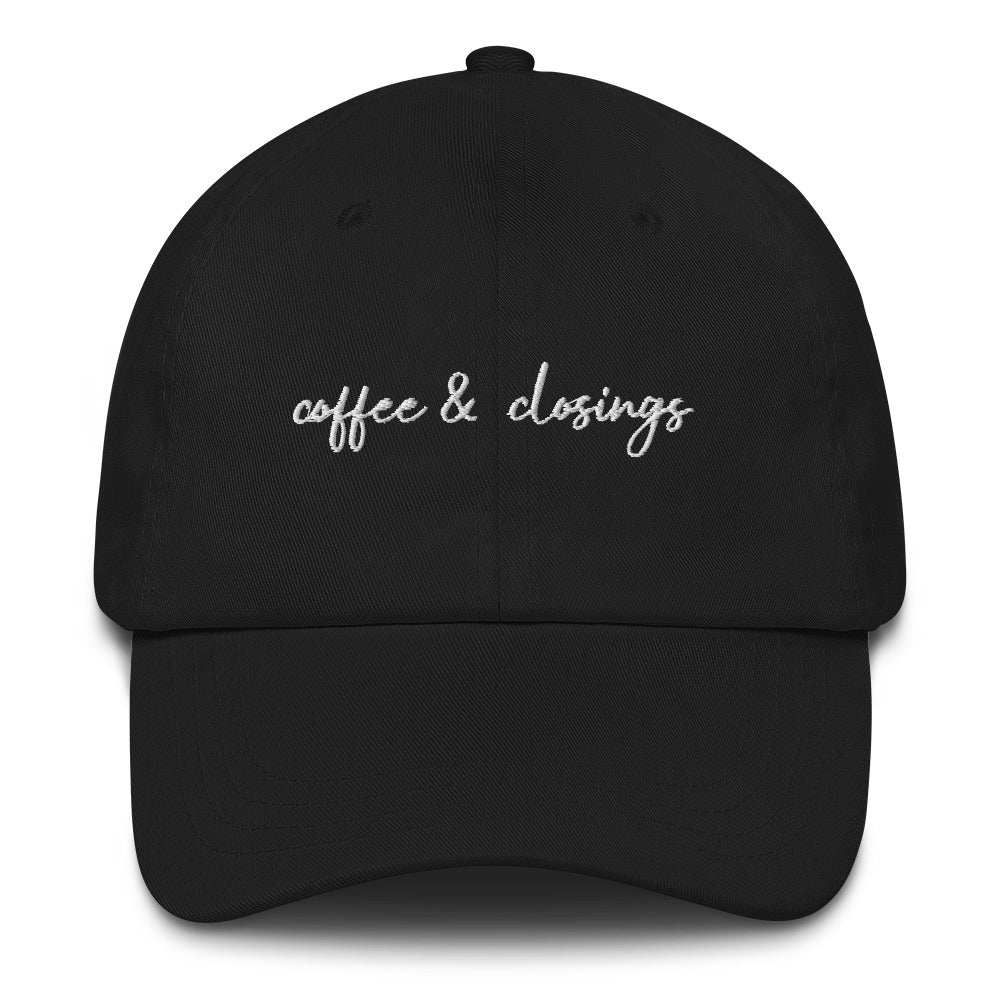 Coffee & Closings Real Estate Hat