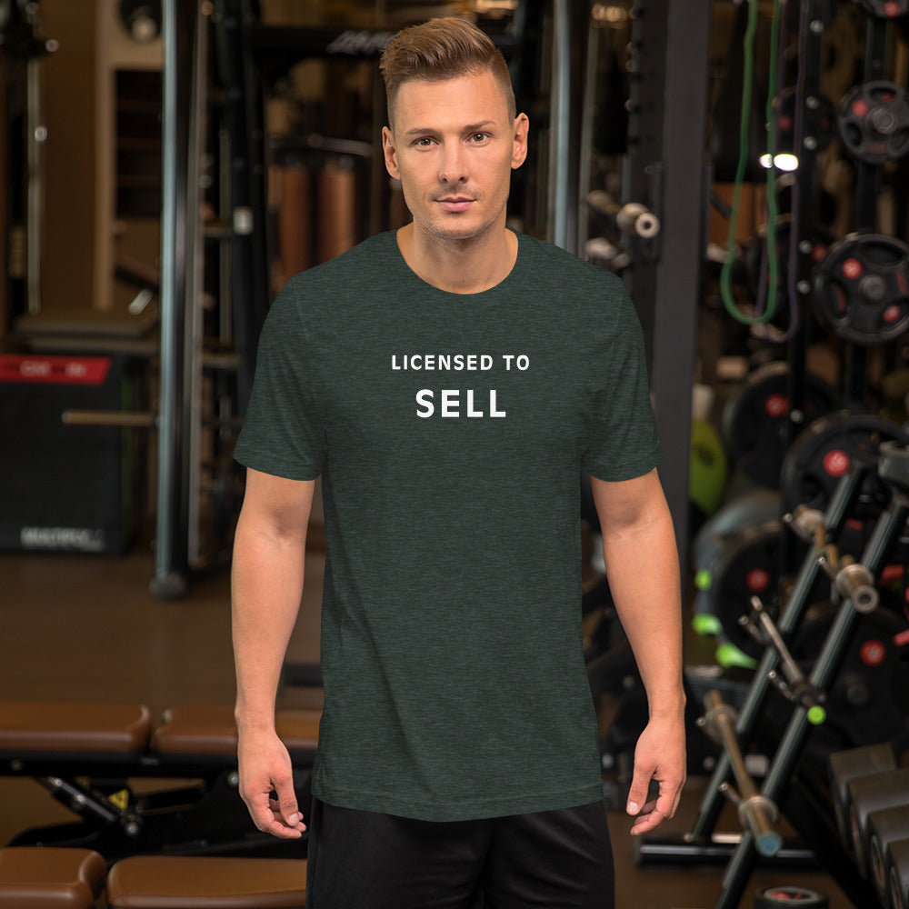 Licensed to Sell Real Estate Unisex t-shirt