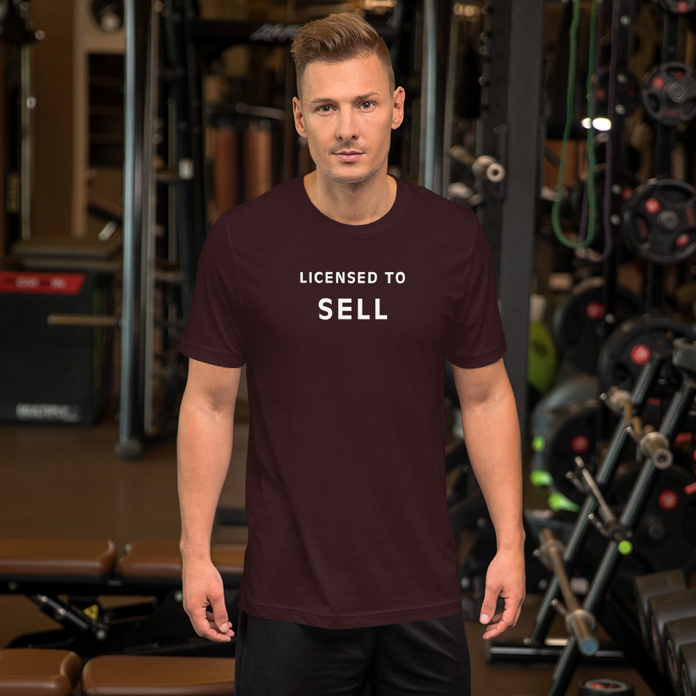 Licensed to Sell Real Estate Unisex t-shirt