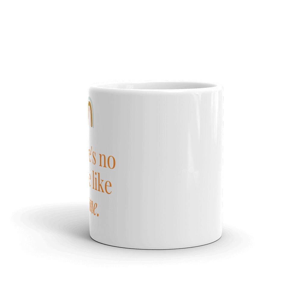No Place Like Home Real Estate White glossy mug