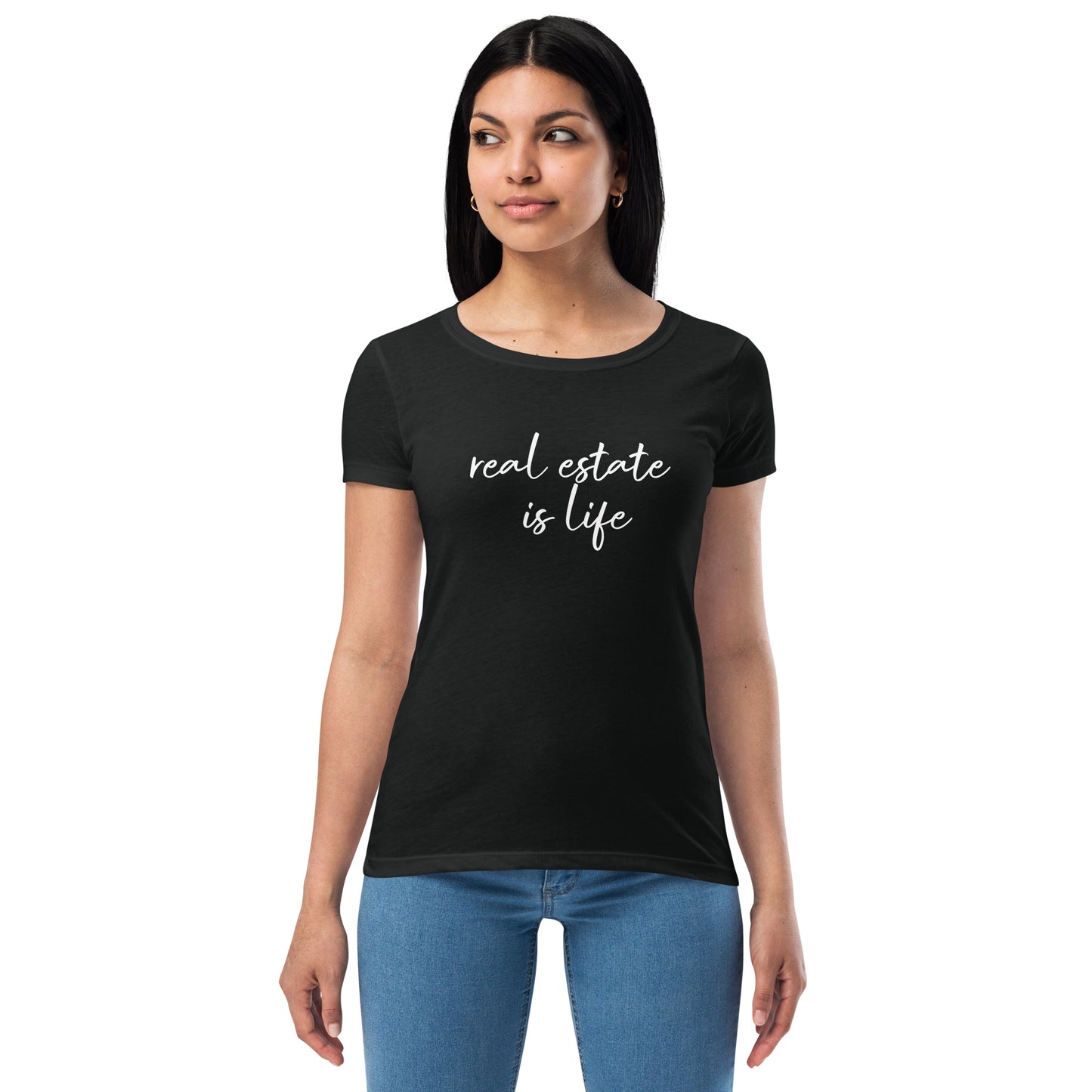 Women’s Real Estate House Hustler fitted t-shirt