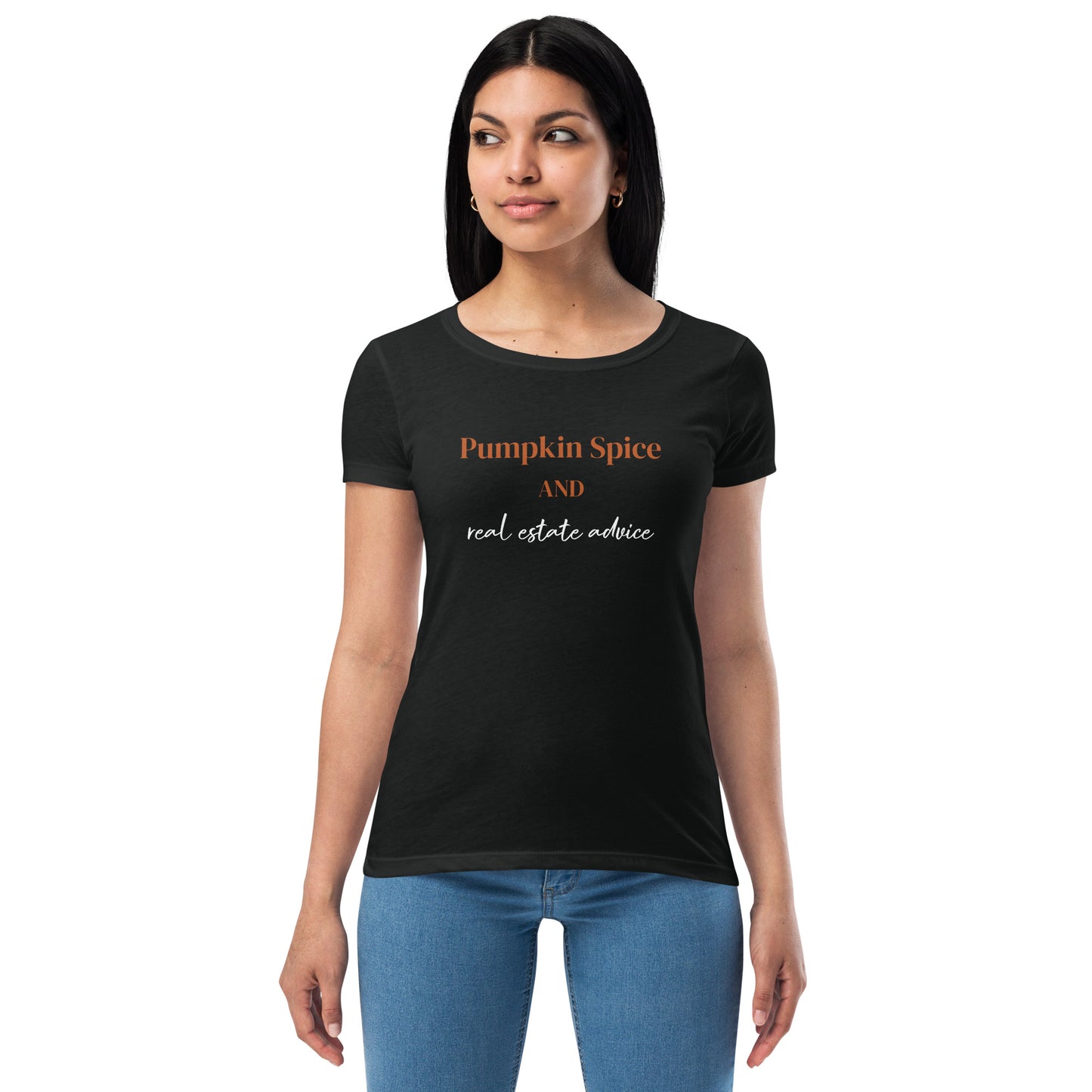 Pumpkin Spice Real Estate Women’s fitted t-shirt