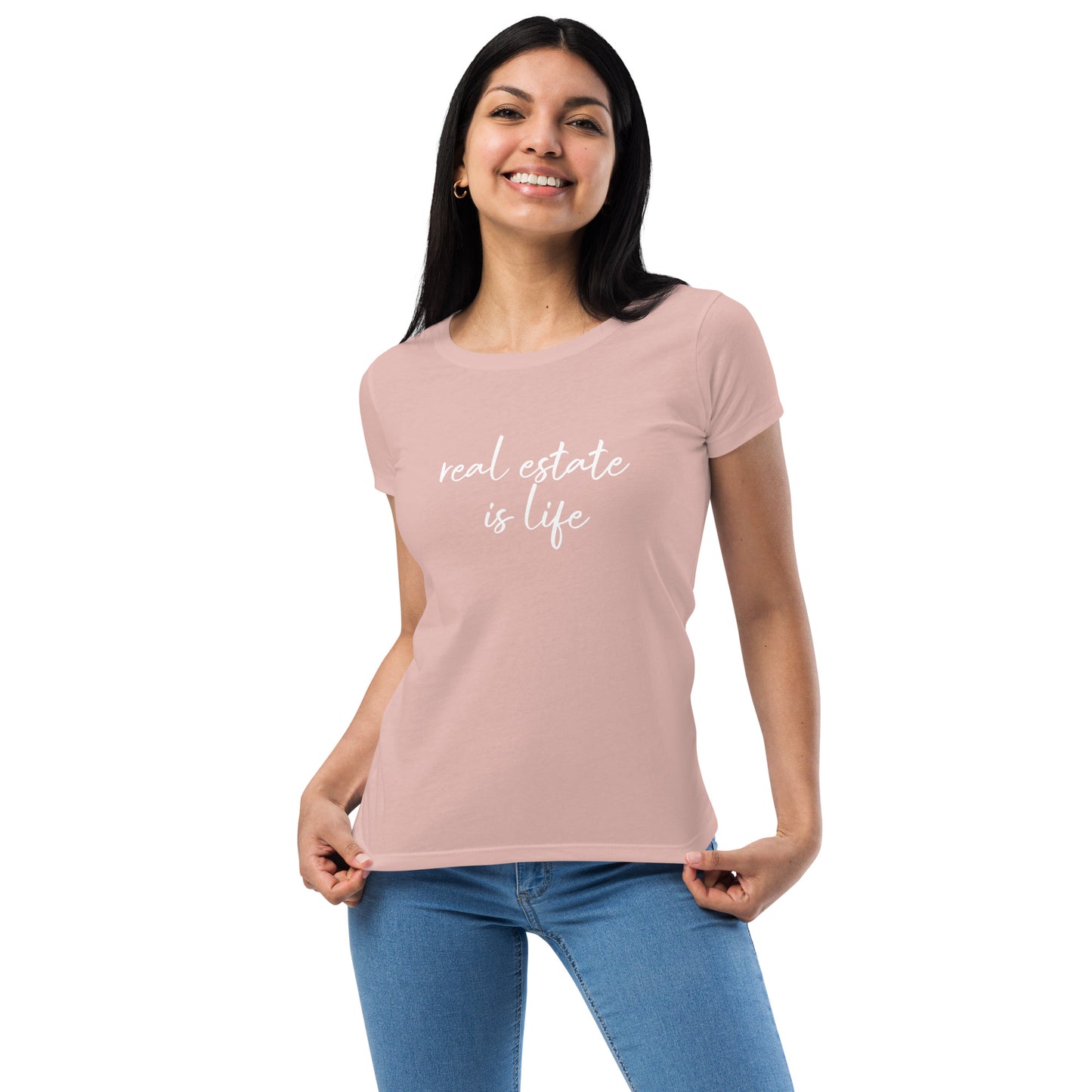 Women’s Real Estate House Hustler fitted t-shirt