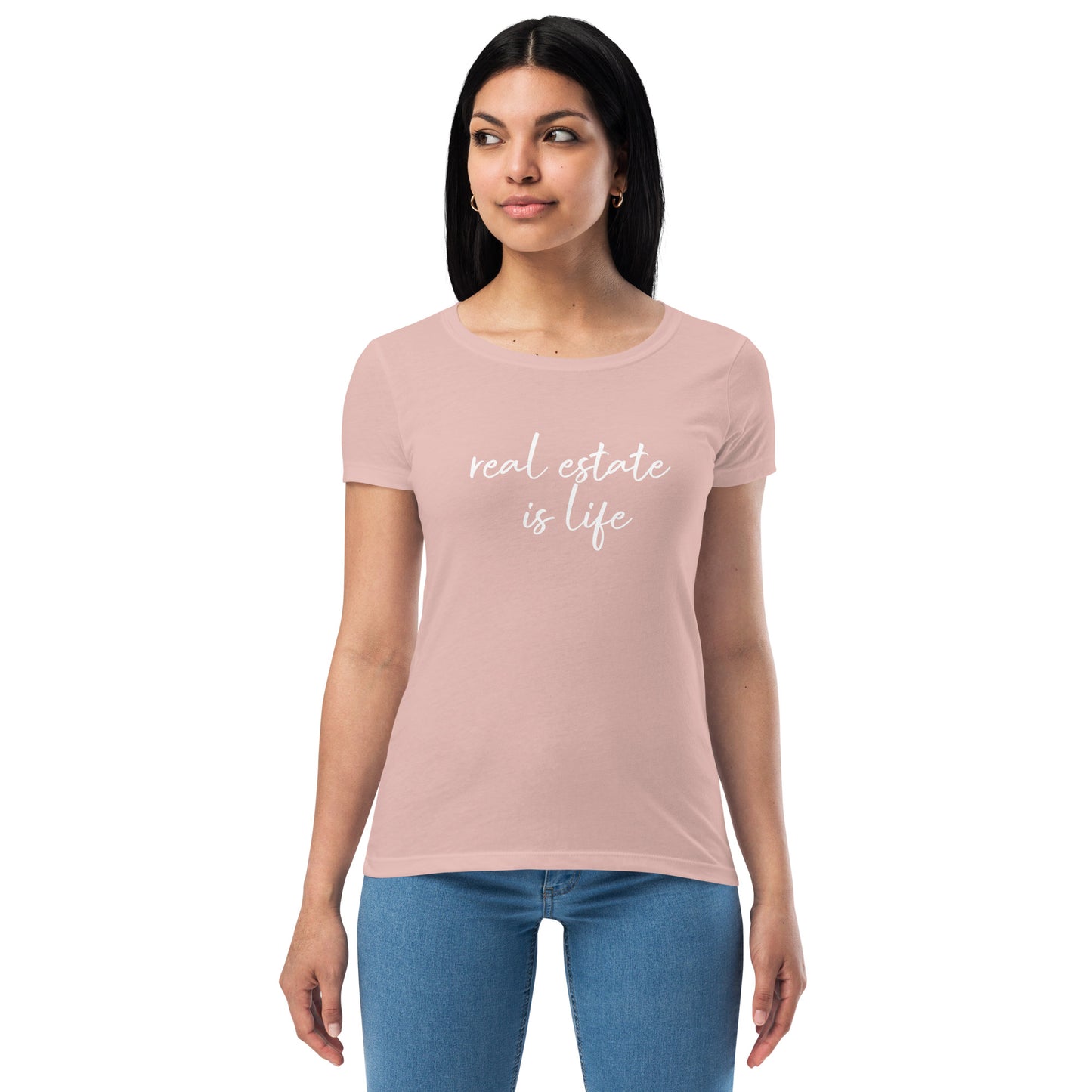 Women’s Real Estate House Hustler fitted t-shirt