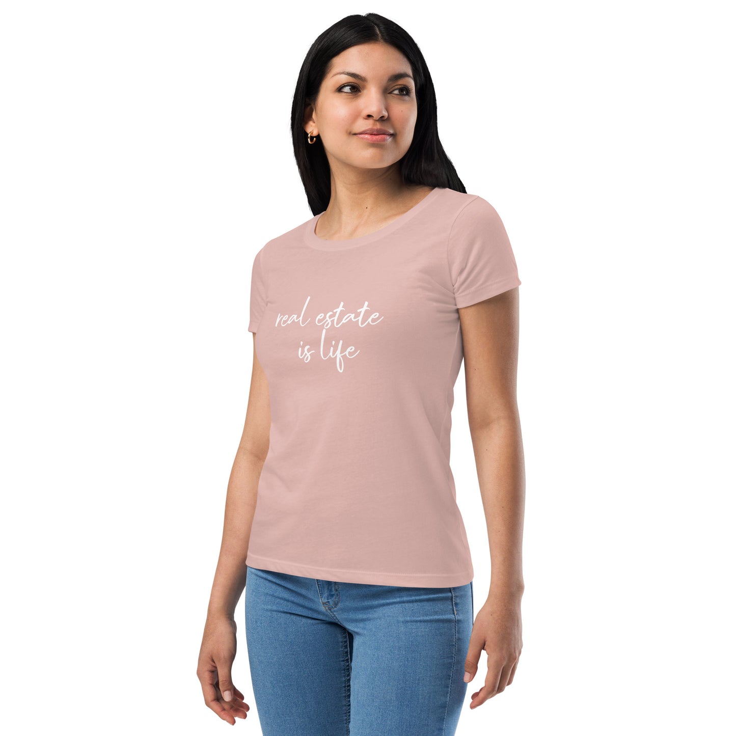 Women’s Real Estate House Hustler fitted t-shirt
