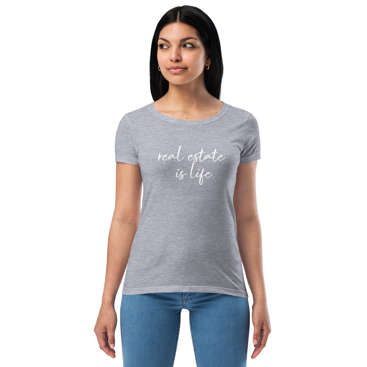 Women’s Real Estate House Hustler fitted t-shirt