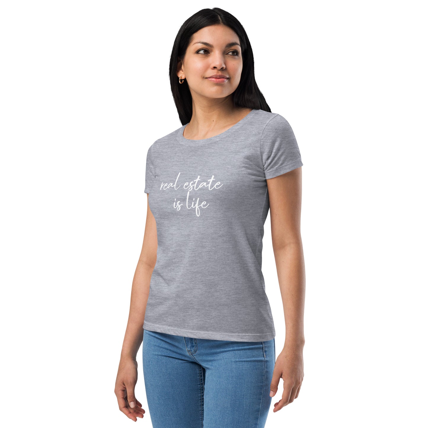 Women’s Real Estate House Hustler fitted t-shirt