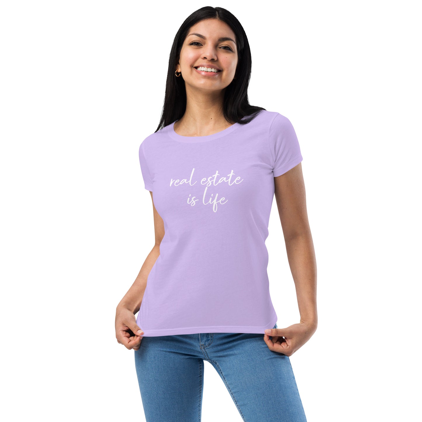 Women’s Real Estate House Hustler fitted t-shirt