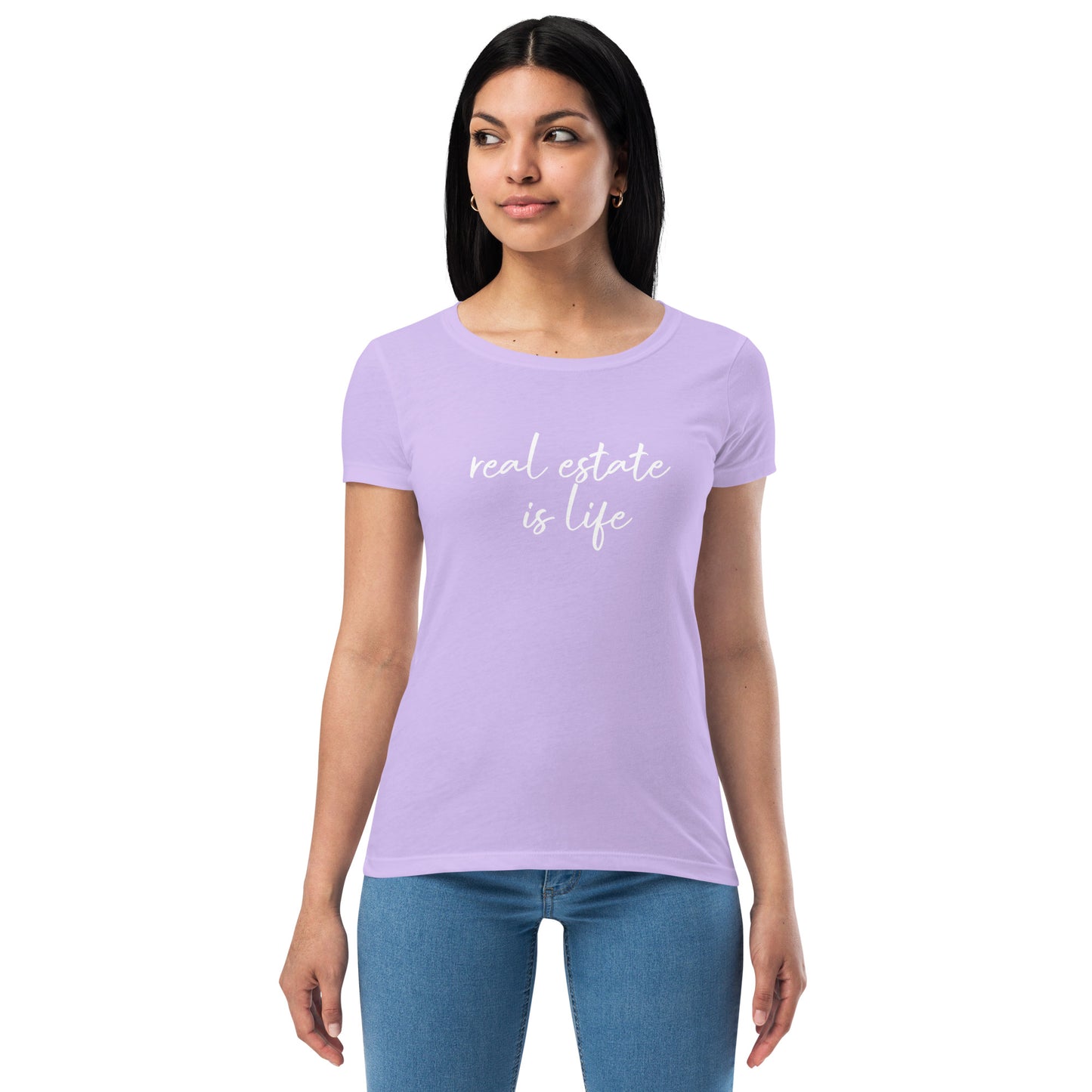 Women’s Real Estate House Hustler fitted t-shirt