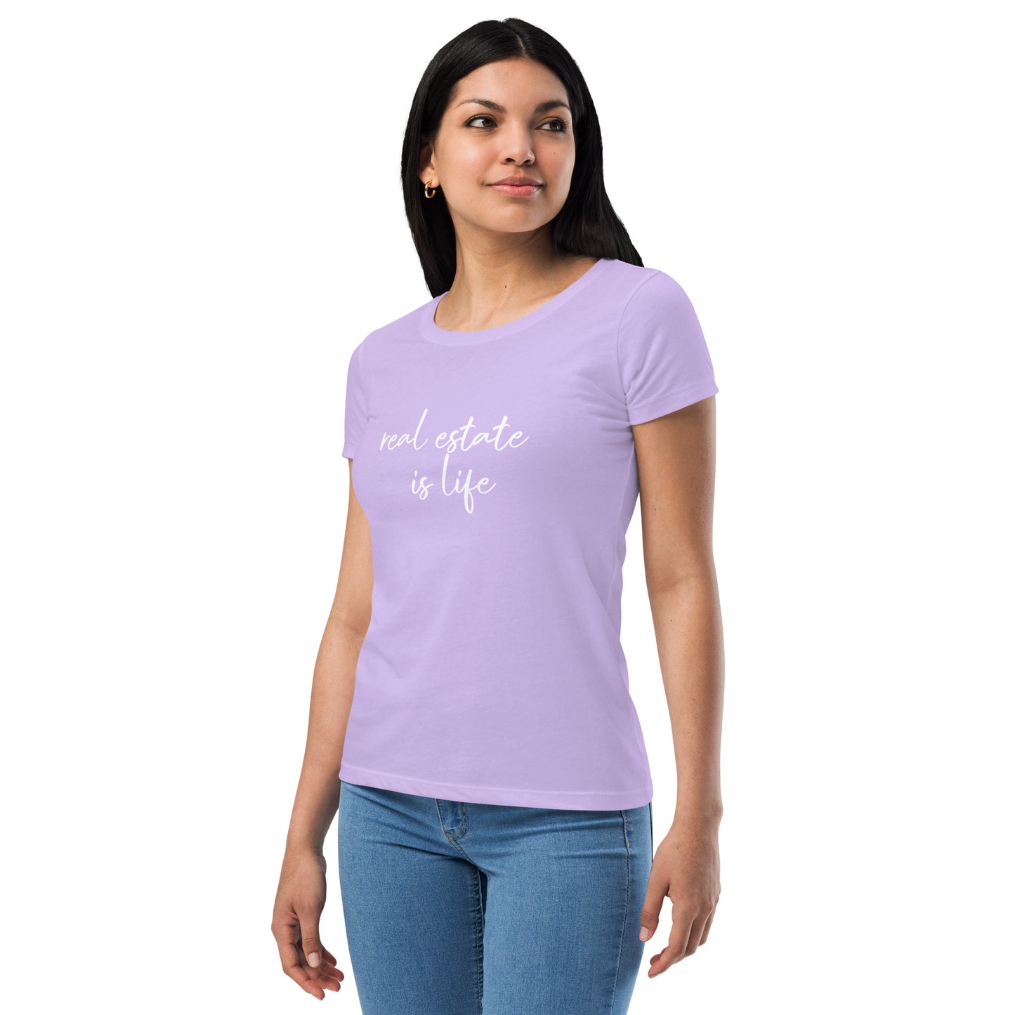 Women’s Real Estate House Hustler fitted t-shirt
