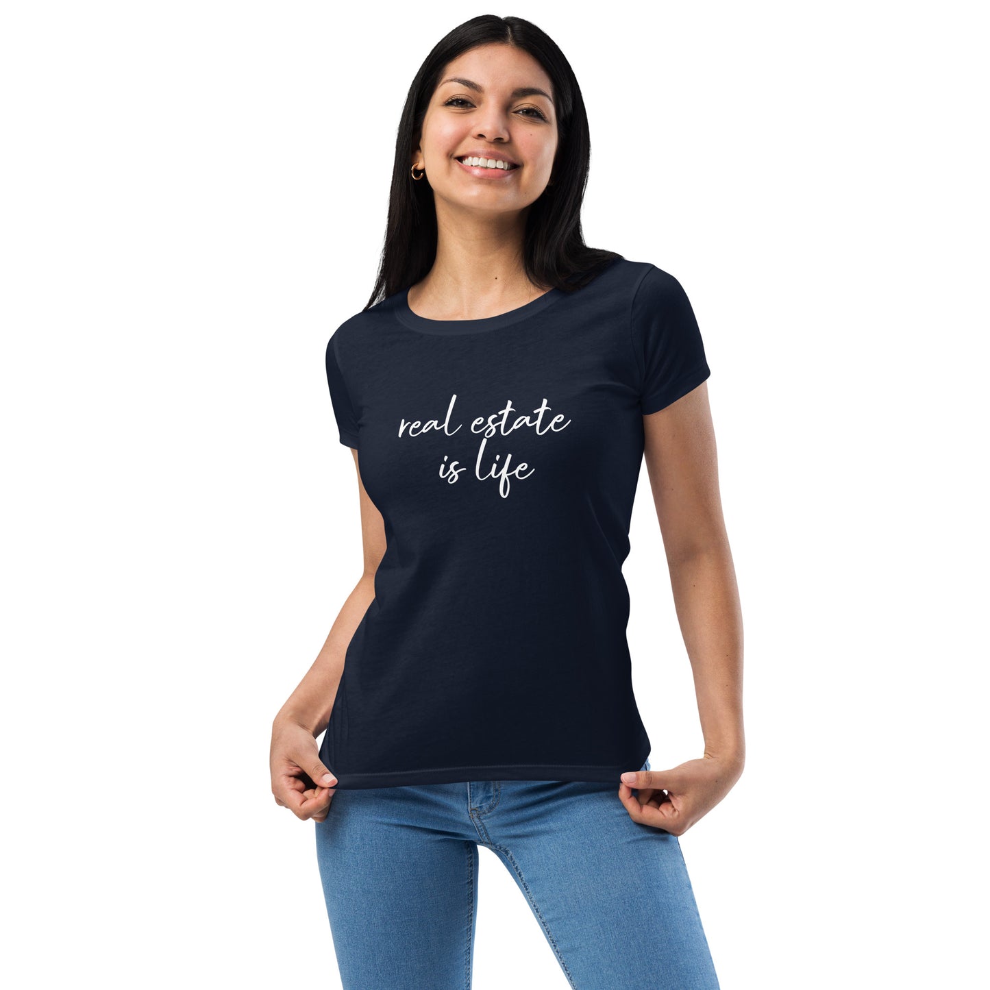 Women’s Real Estate House Hustler fitted t-shirt