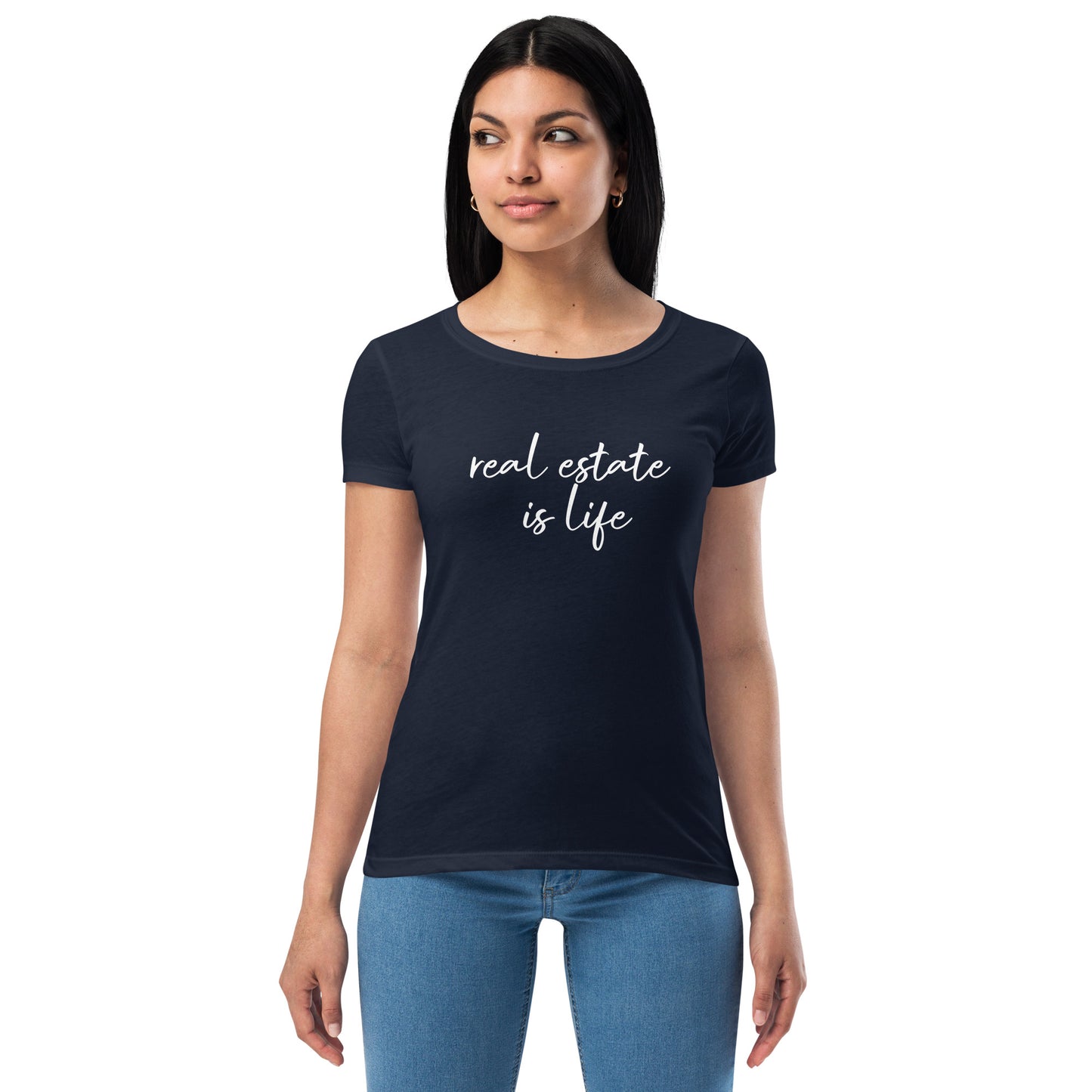 Women’s Real Estate House Hustler fitted t-shirt