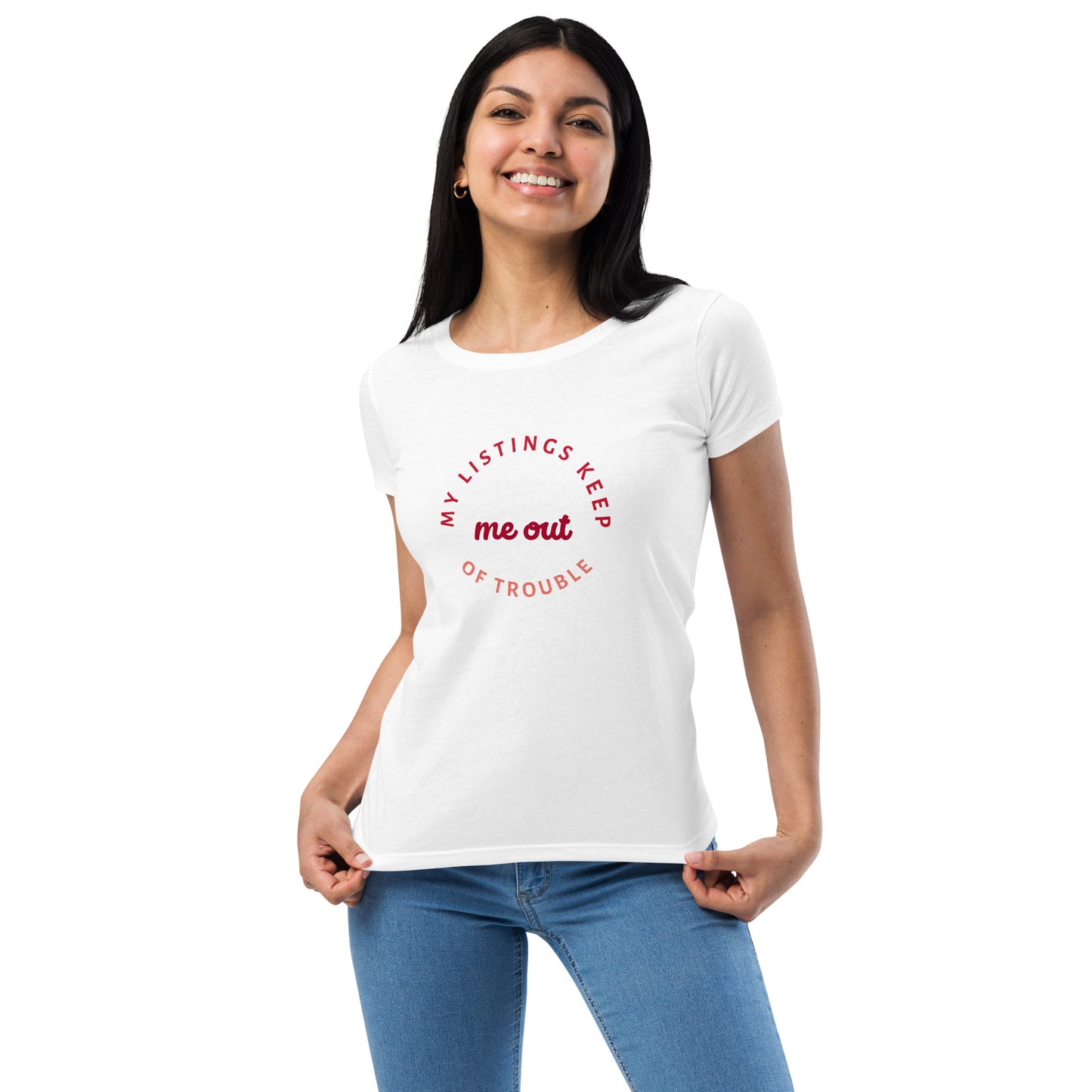 Women’s Real Estate fitted t-shirt