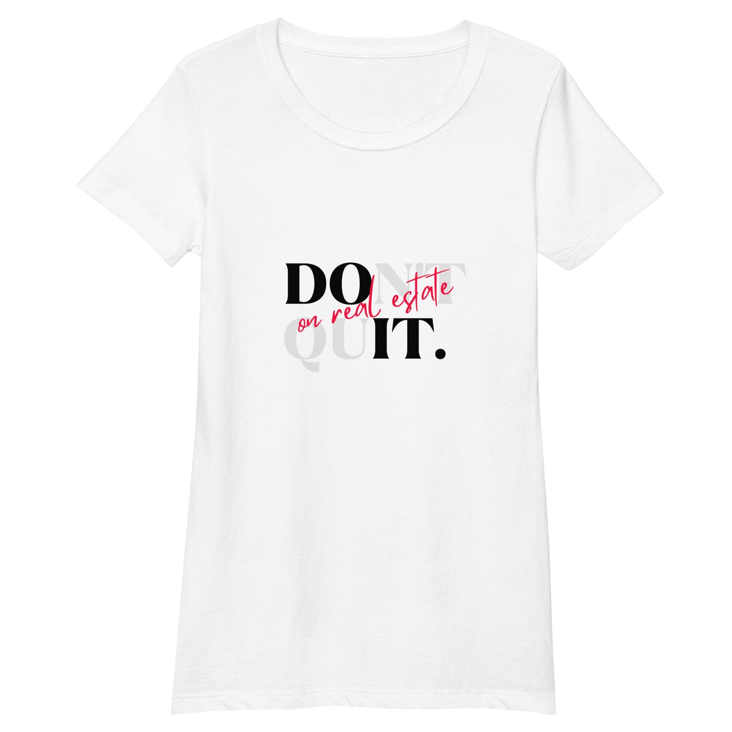 Women’s Real Estate fitted t-shirt