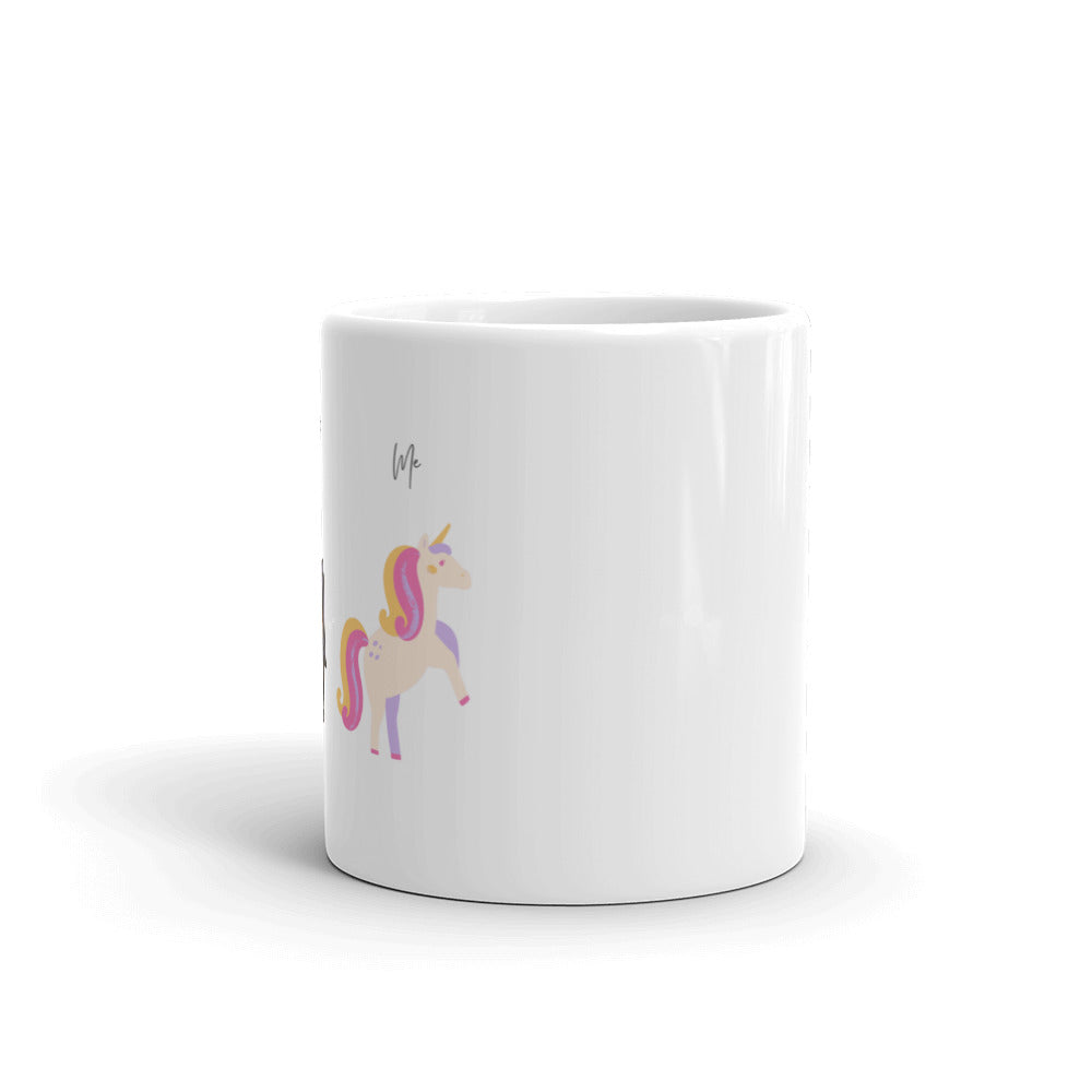 Unicorn Real Estate White glossy mug