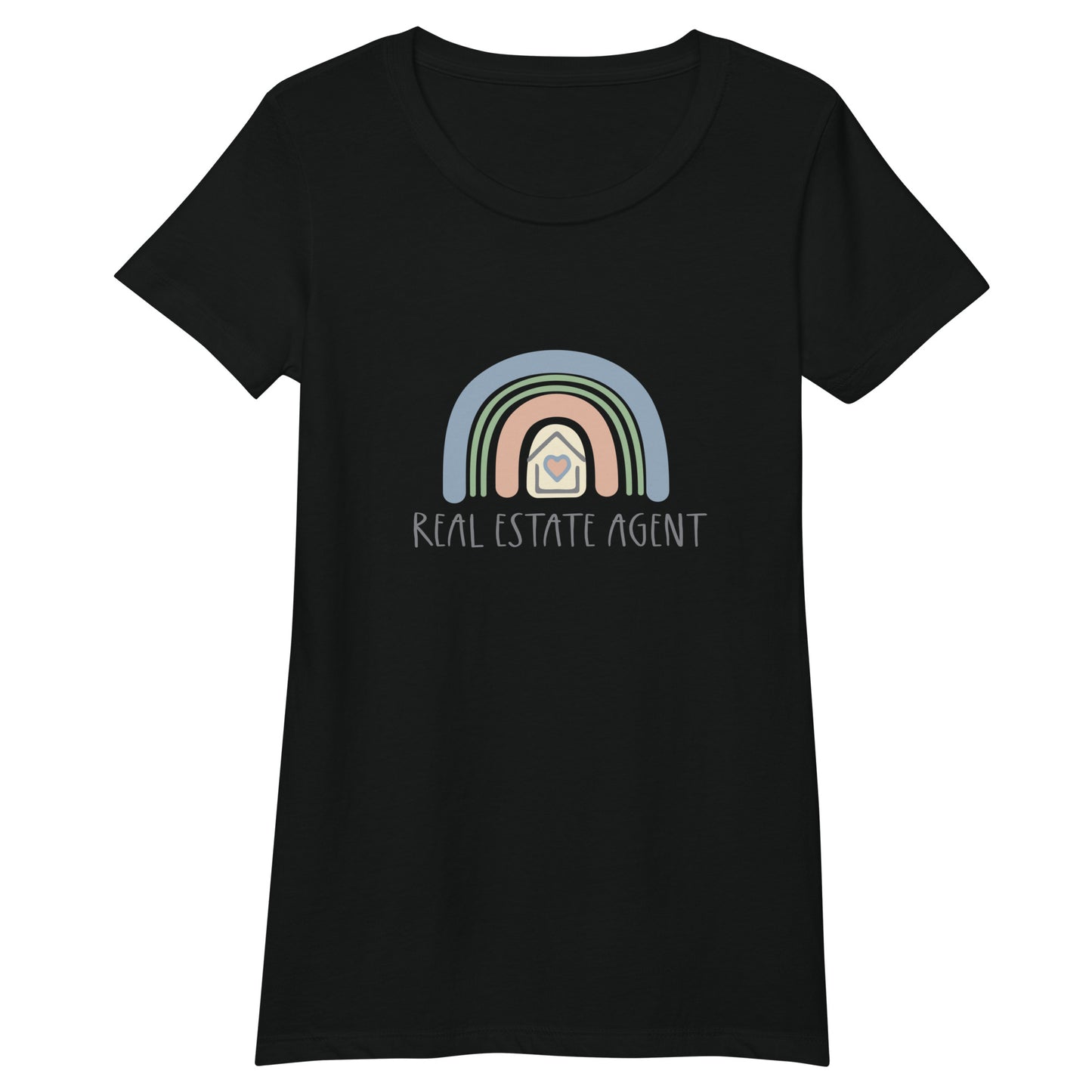 Real Estate Rainbow fitted t-shirt