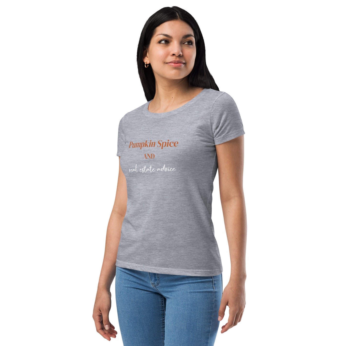 Pumpkin Spice Real Estate Women’s fitted t-shirt